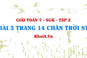 Bài 3 trang 14 Toán 7 Chân trời sáng tạo Tập 2
